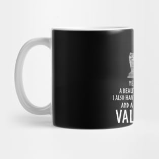 Conservative Dad Valhalla - Beautiful Daughter Gun Shovel Mug